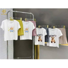 만화 어린이 곰 인쇄 반팔 티셔츠 세트