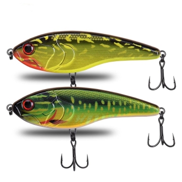 37 Colors 130mm Slow Sinking Pencil Wobbler Jerkbait Lure for Pike in Freshwater and Sea Water