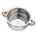 Stainless steel soup pot with steamer pot