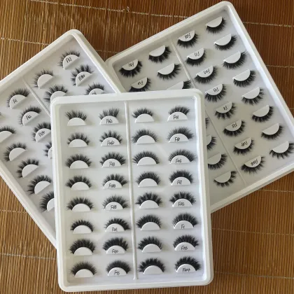 Factory Price Classic Style Mink Lashes - Thick 17mm 18mm 20mm Lightweight Full Strip Eyelashes
