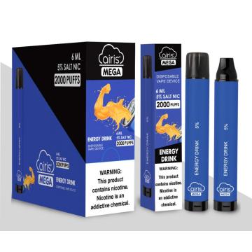 Wholesale Airis Mega Disposable Vape 2000puffs Airis Mega
