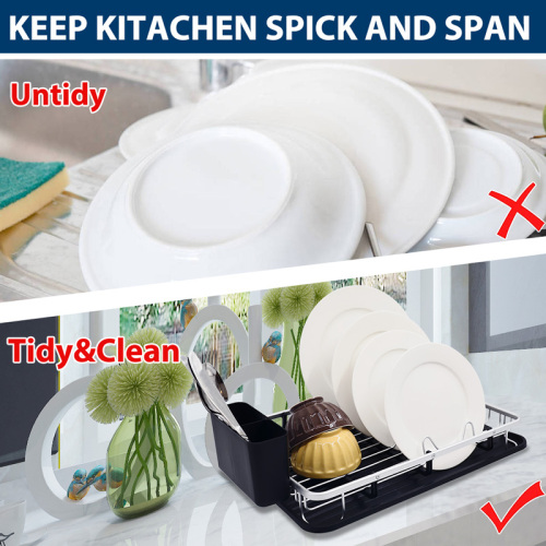 Single Tier Alumnium Dish Drainer rust proof aluminium dish rack Supplier