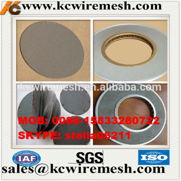 Cheap!!!!! KanChen sintered AISI316 closed edge stainless steel filter disc
