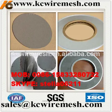 Cheap!!!!! KanChen sintered AISI316 closed edge stainless steel filter disc