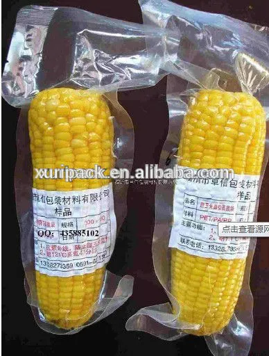 Food grade transparent frozen vacuum bags for food packaging