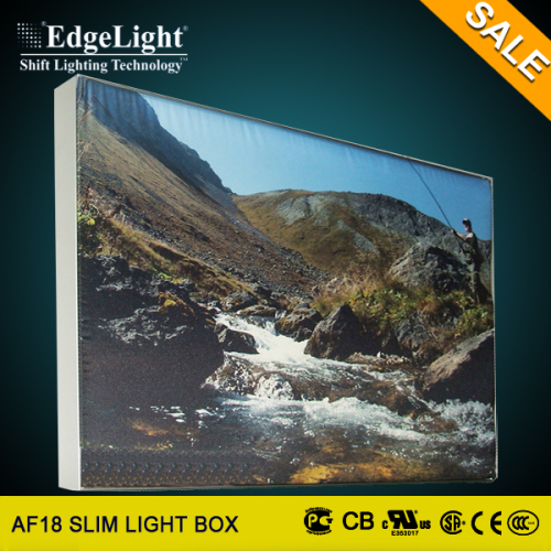 Edgelight High Quality computer shop website design illuminated led fabric light box acrylic sheet