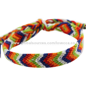 Music festival fabric wristband woven bracelet, wholesale