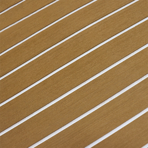 Brown and white Boat Flooring