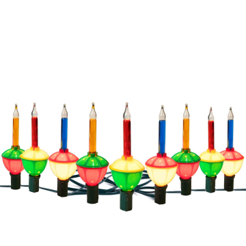 UL Listed 9 Traditional Multicolor Bubble Lights for Holiday Christmas Celebrations Lighting