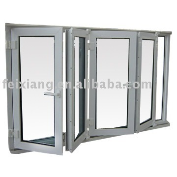PVC folding window_door pvc interior folding window_door