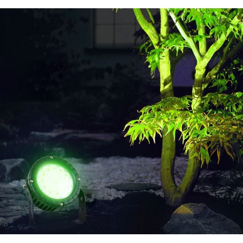 Luz de jardín LED de cambio de color automático de 18W