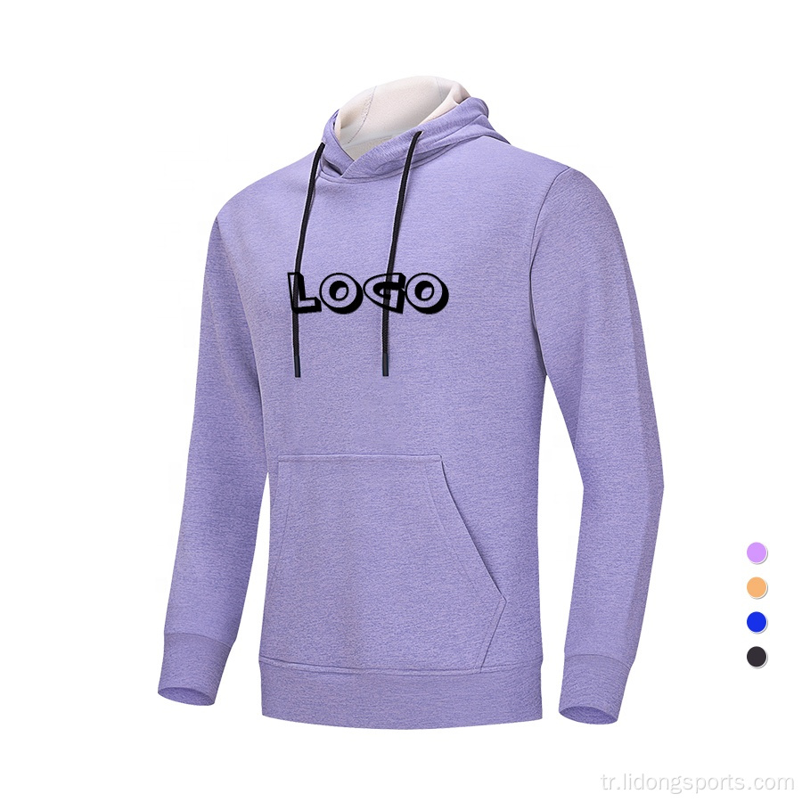 Özelleştirilmiş boş unisex hoodie seti kabul logo tasarlanmış