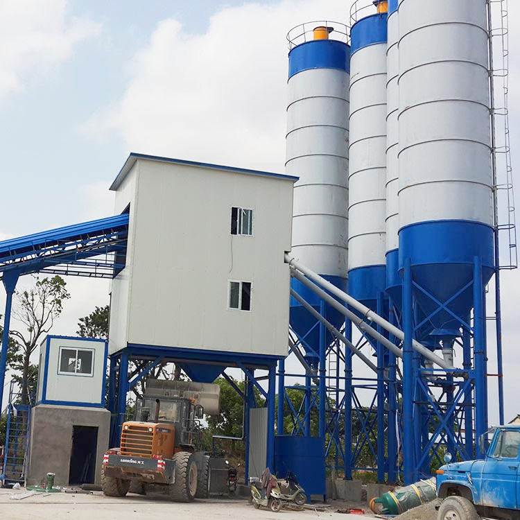 High quality 60m3 small concrete batching plant Russia