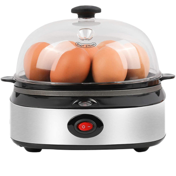 7 Slot Rapid Steaming Egg Poacher 360W-500W SS Automatic Electric Cooker