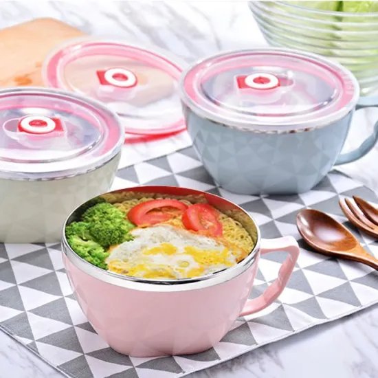 Colored Stainless Steel Soup Bowl