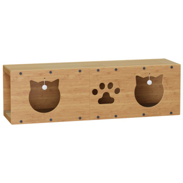 Sustainable Cat Tunnel Toy with Grab Board - Universal Four Seasons Cat Nest