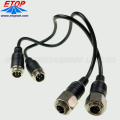 molded 4pin DIN plug connector radio cable assembly