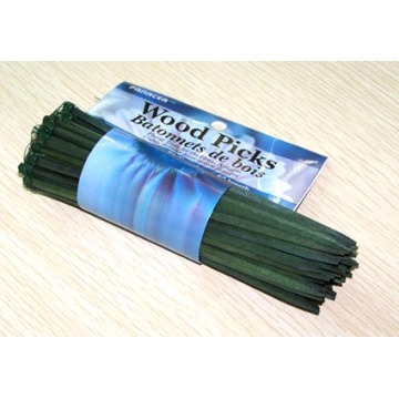 Wired Wood Picks Pilihan Floral Hijau