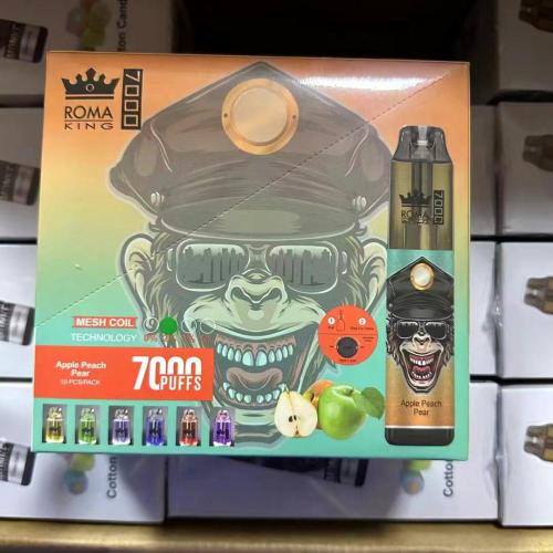 Roma King 7000 Pufos Vape descartável por atacado