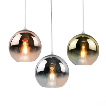 Nordic Glass Pendant Lamps for Kitchen Island Lighting