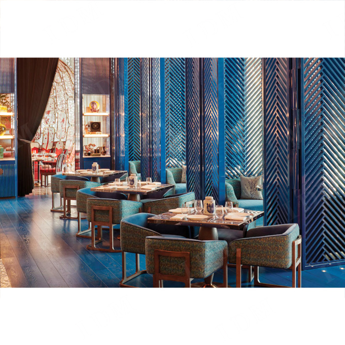 Cadeiras de assento no estande de restaurante Móveis de café moderno