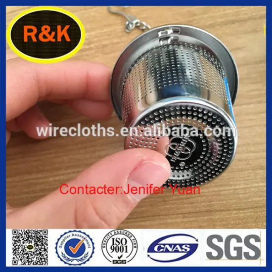 Food grade stainless steel perforeated metal filter strainer tea infuser