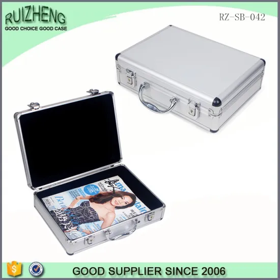 High Quality Men Business Briefcase Hard Aluminum Carry Briefcase