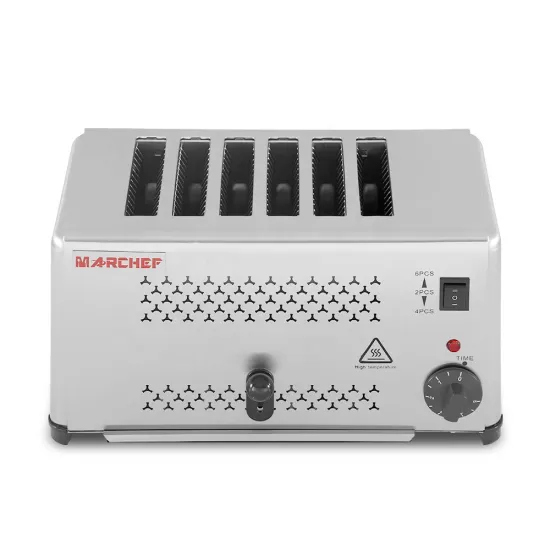 Commercial Electric Bread Toaster - 6 Slices, CE Certified, for Restaurant Breakfast Baking