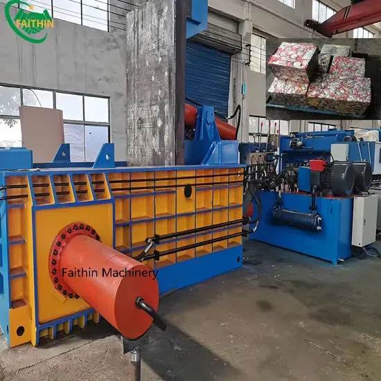 Portable Metal Scrap Mobile Car Baler Baling Press Machine
