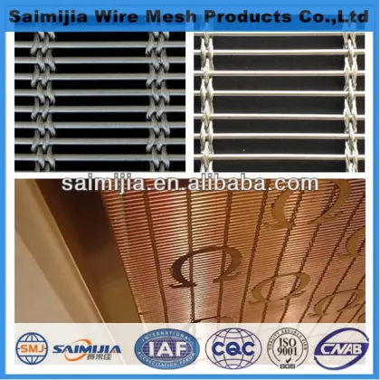 Architectural modern office wire mesh wall curtain decoration