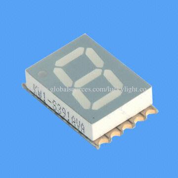 Surface Mount 0.56-inch Two Digits 7 Segment LED Display with Low-power Consumption