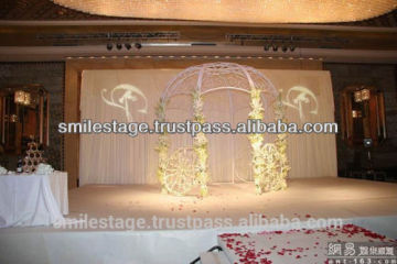 chiffon velvet fabric for Wedding/ Show/Event Pipe& Drape system