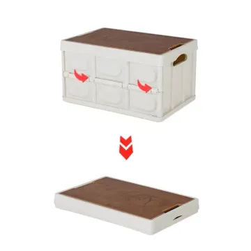 Custom Outdoor Folding Picnic Wooden Lid Storage Box