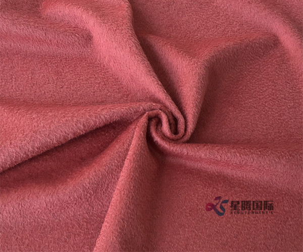 Plush Single-sided Wool Nylon Blend Fabric