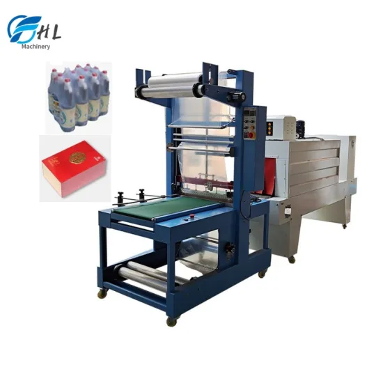 Fully Automatic Pet Bottle Shrink Tunnel Wrapping Machine for Water Bottle Packaging