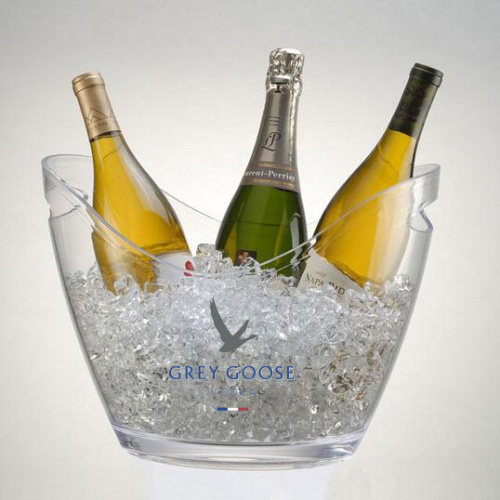 Promotion Cheap Plastic Double Handle Scrub Ice Bucket