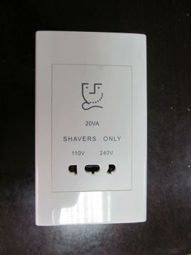 A-LS Italian type white shave socket