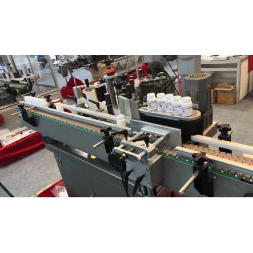 Máquina de rotulagem de garrafa redonda vertical automática