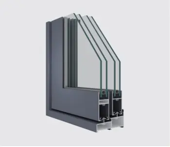 Custom 6063 Aluminum Extrusion Sliding Window Frame Profile
