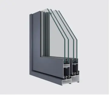 Custom 6063 Aluminum Extrusion Sliding Window Frame Profile