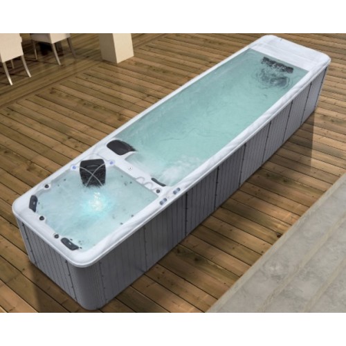 Backyard Inground Swim Spa Bacyard hot tub outdoor long swimmimg pool