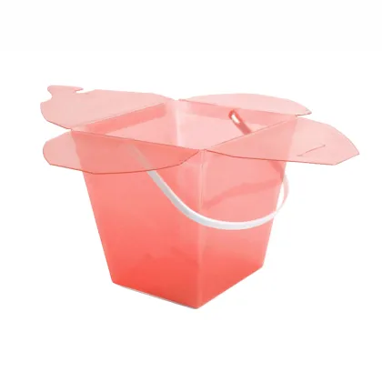 green luxury plastic gift and flower box