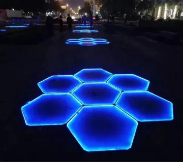 High-Quality Walkable Solar Floor Tiles with Energy-Generating Lights