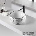 Innovative round ceramic wash hand art basin