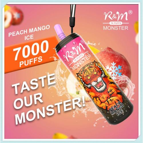 R&amp;M Monster 7000 Puffs Todos los sabores del dispositivo