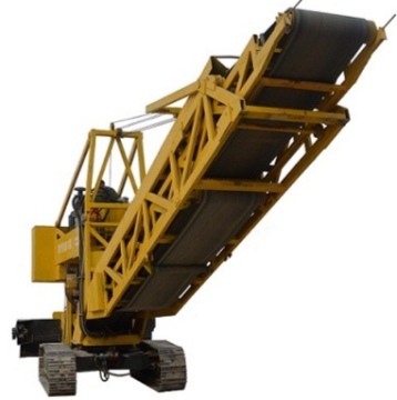 Mobile Telescopic Stacker Conveyor" could be effectively shortened to:

"Mobile Telescopic Conveyor" 

However, if we are to keep as close to the original terms as possible for better SEO relevance, the title would be:

"Mobile Telescopic Stacker Conveyor