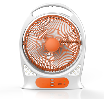 Rechargeable Table Fan with LED Light