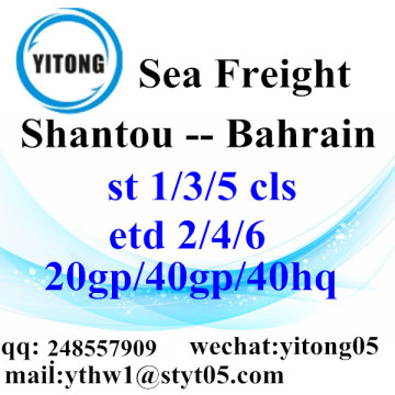Shantou Sea Freight Shipping Agent to Bahrain