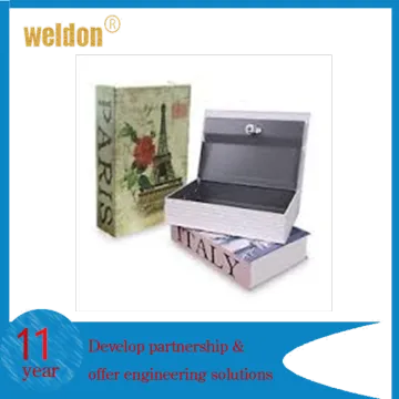 WELDON Wholesale Fake Book Style&Antique Decorative Book Safe Box