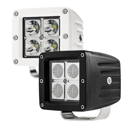 3.5" LED Light Pod 2x2 Pair, 12/24v LED Searchlight Working Lights, 16w Square Off Road Work Lights